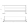 Daphne Double Bath Towel Shelf