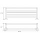 Daphne Double Bath Towel Shelf