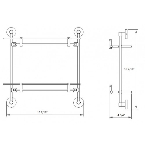 Daphne Double Glass Shelf