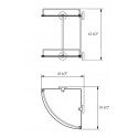Daphne Double Glass Shelf