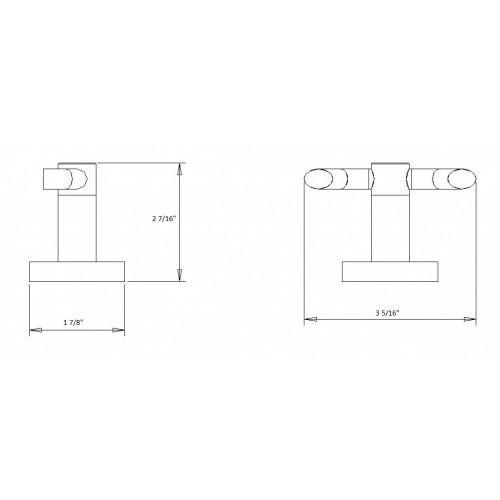 Daphne Double Robe Hook