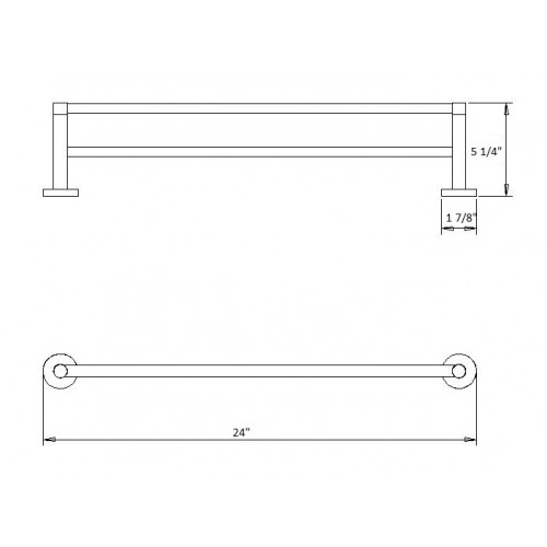 Daphne Double Towel Bar