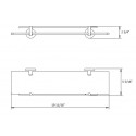 Daphne Single Glass Shelf