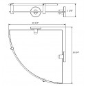 Daphne Single Glass Shelf