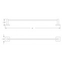 Zenith 12" Single Towel Bar