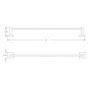Zenith 18" Single Towel Bar