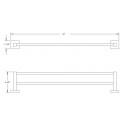 Zenith 24" Double Towel Bar