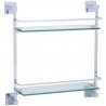 Zenith Double Glass Shelf