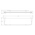 Zenith Single Glass Shelf