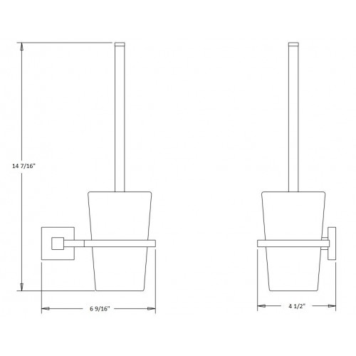 Zenith Toilet Brush Holder