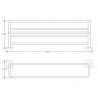 Zenith Double Bath Towel Shelf