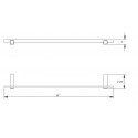 Ares 18" Single Towel Bar