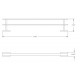 Kalypso 24&quot; Double Towel Bar