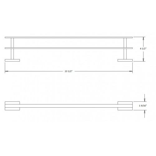Kalypso 24" Double Towel Bar