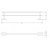 Kalypso 24" Double Towel Bar