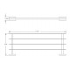 Kalypso Single Bath Towel Shelf