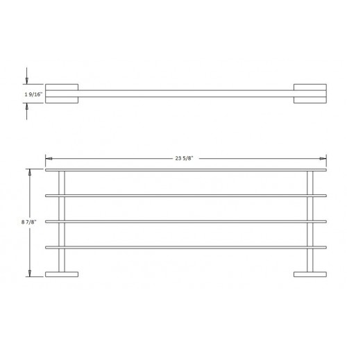 Kalypso Single Bath Towel Shelf