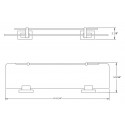 Kalypso Single Glass Shelf