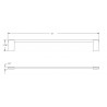 Pallas 12" Single Towel Bar