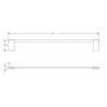 Pallas 18" Single Towel Bar