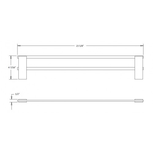 Pallas 24" Double Towel Bar