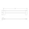 Pallas 24" Double Towel Bar