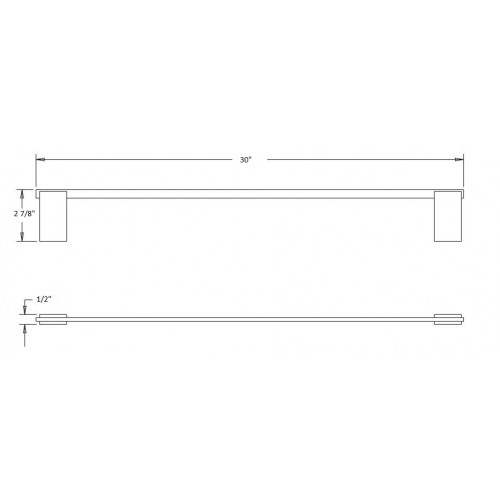 Pallas 30" Single Towel Bar