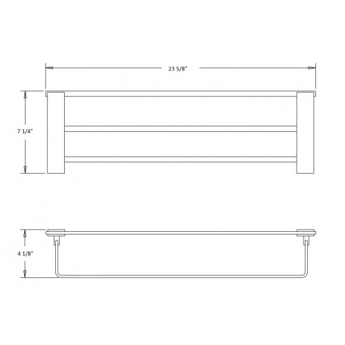 Pallas Double Bath Towel Shelf