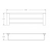 Pallas Double Bath Towel Shelf