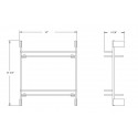 Pallas Double Glass Shelf