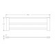 Pallas Single Bath Towel Shelf