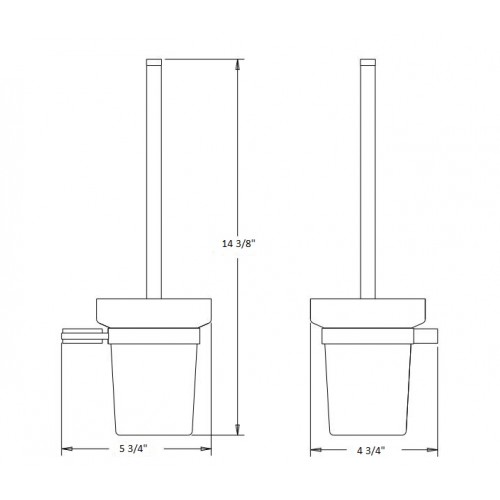 Pallas Toilet Brush Holder