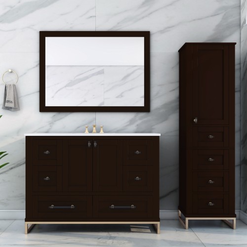 Hampton Floor Mount 48” Single Sink Vanity – Freestanding Bathroom Vanities - Toronto, Canada | Virta Luxury Bathroom Furniture