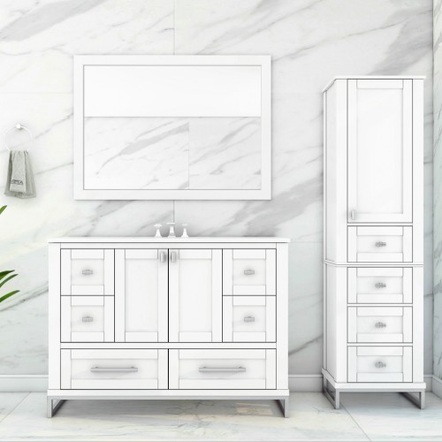 Hampton Floor Mount 48” Single Sink Vanity – Freestanding Bathroom Vanities - Toronto, Canada | Virta Luxury Bathroom Furniture