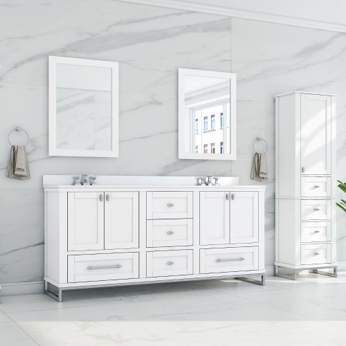 Hampton Floor Mount 72" Double Sink Vanity