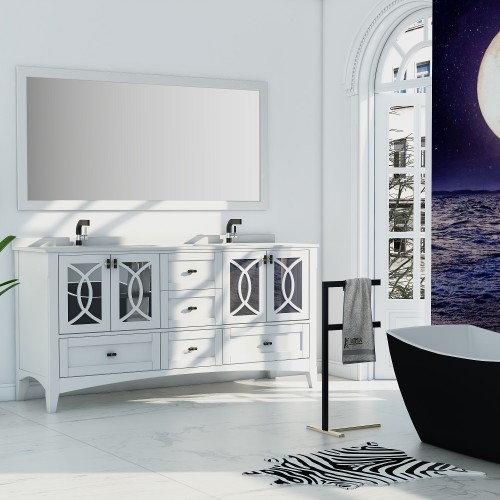 Romance Floor Mount 72" Double Sink Vanity
