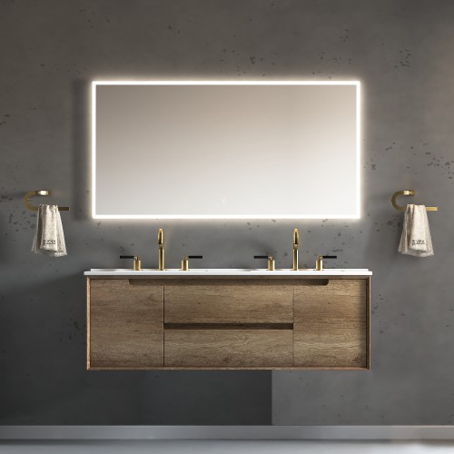 Ashley Wall Hung 60" Double Sink Vanity