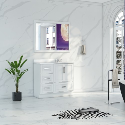 Flow Floor Mount 34" Single Sink Vanity