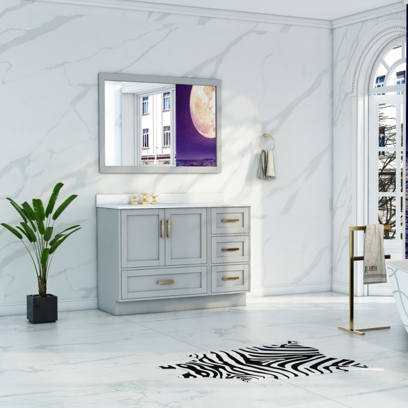 Flow Floor Mount 44" Single Sink Vanity