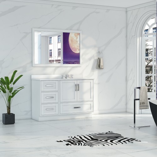 Flow Floor Mount 49" Single Sink Vanity