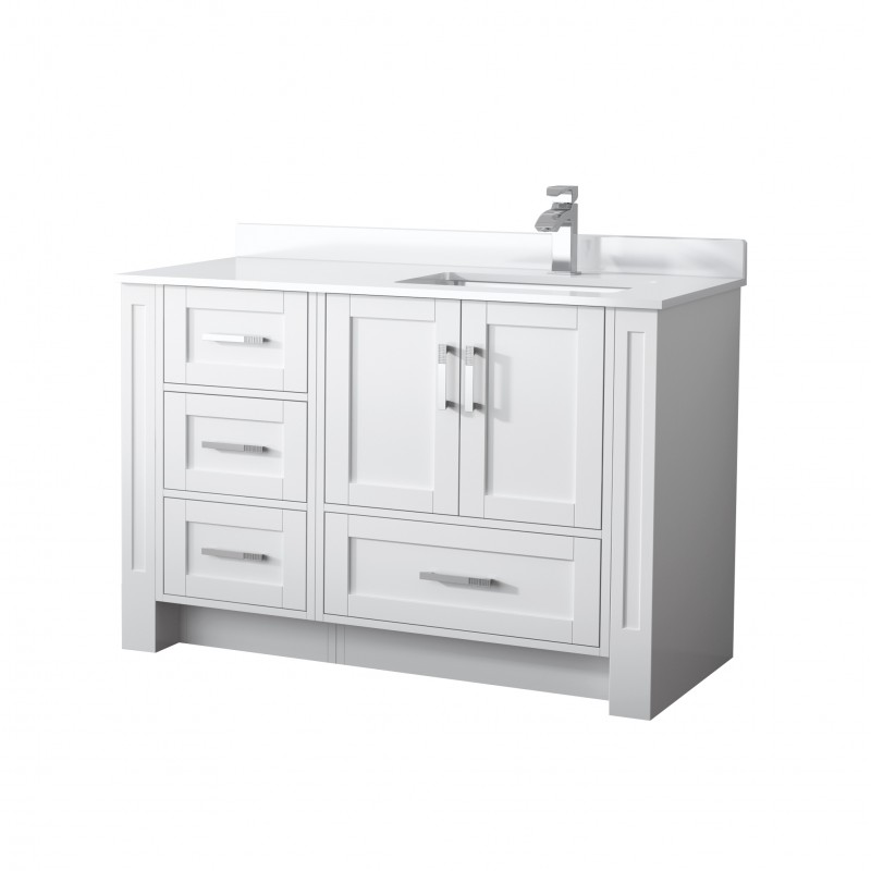 Flow Floor Mount 48" Single Sink Vanity