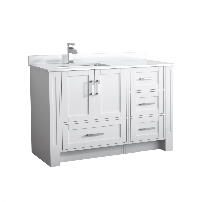 Flow Floor Mount 48" Single Sink Vanity