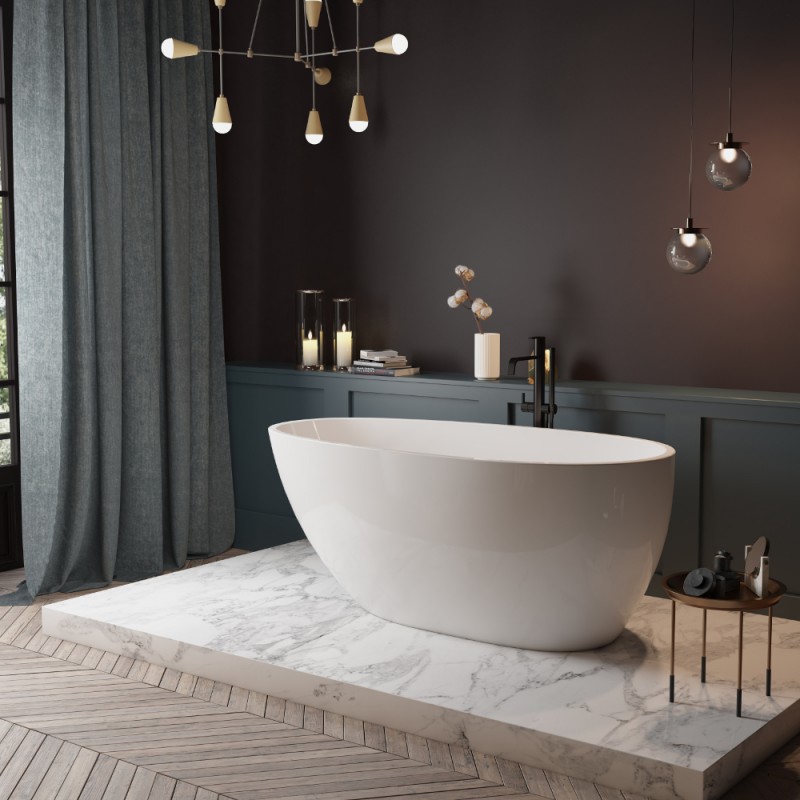 Cannes Freestanding Acrylic 59" Tub