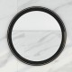 Virta 30&quot; Round Solid Wood Bathroom Mirror