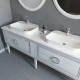 Sarah Floor Mount 60&quot; Double Vessel Sink Vanity