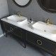 Sarah Floor Mount 60" Double Vessel Sink Vanity