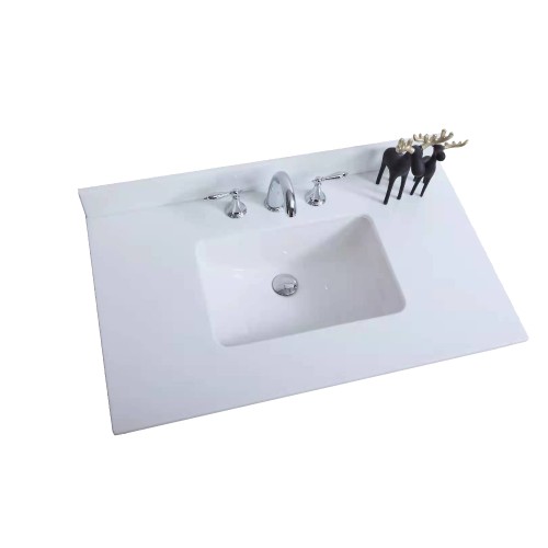 Virta Quartz White Vanity Countertop