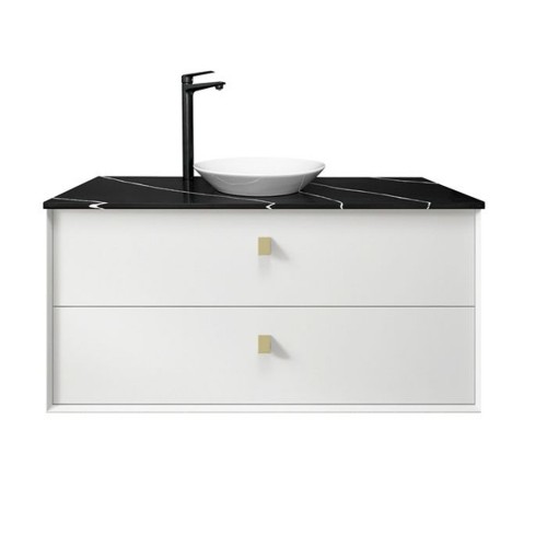 Rose Wall Hung 36" Vessel Sink Vanity