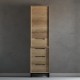 Madera Solid Wood 18" Linen Tower