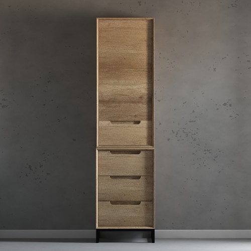 Madera Solid Wood 18" Linen Tower